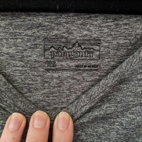 Patagonia Athleisure Athletic Long Sleeve Dress Heather Gray A Line Tennis XS - Picture 4 of 7